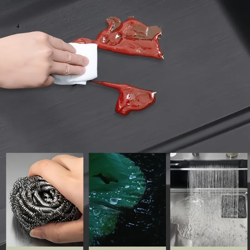 Tiktok популярная Роскошная многофункциональная кухонная раковина большого размера с одним слотом для чашек Черная