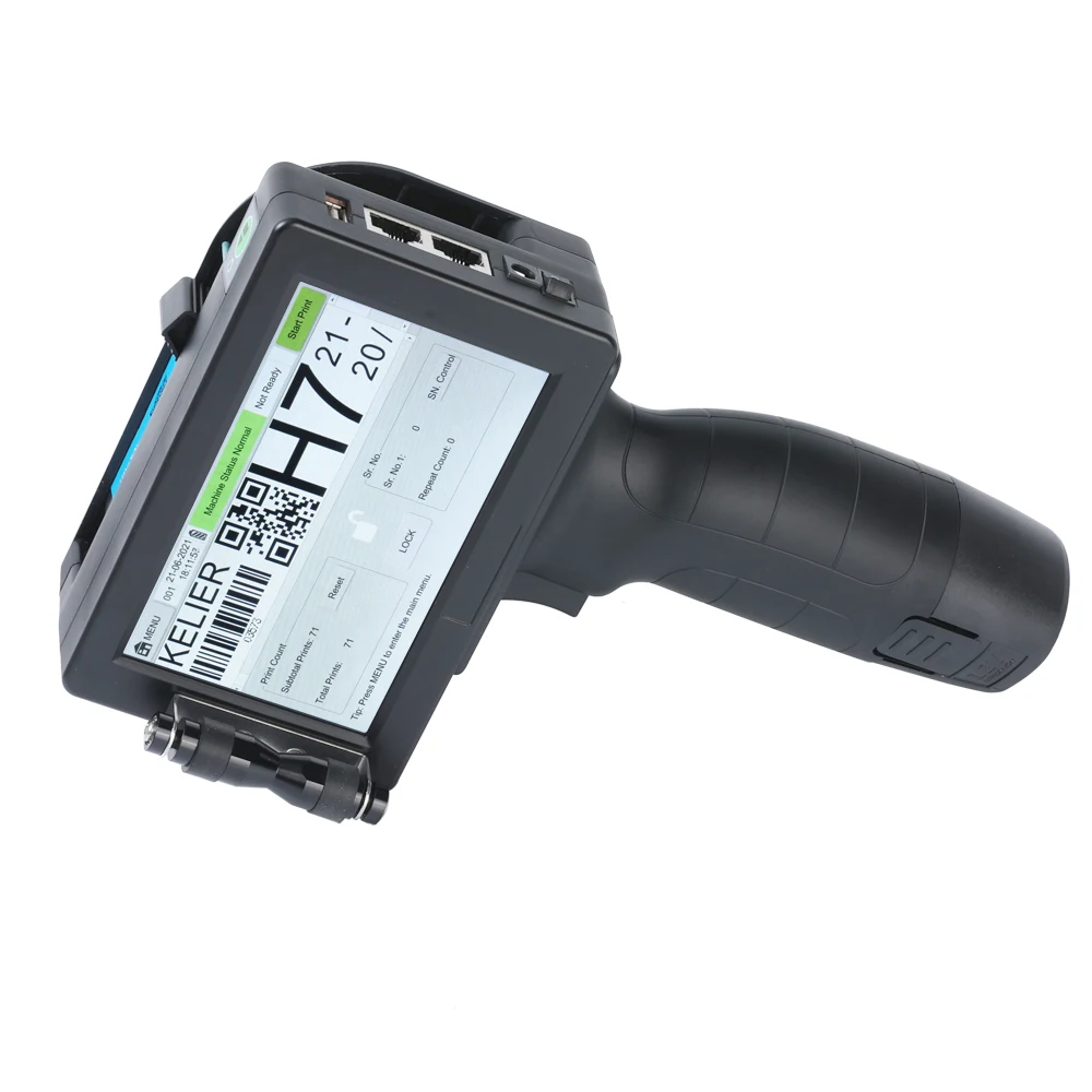 12.7mm  Hand Jet Coding Machine  Handheld Thermal Printers Surface Printing Inkjet Printer For Production Line
