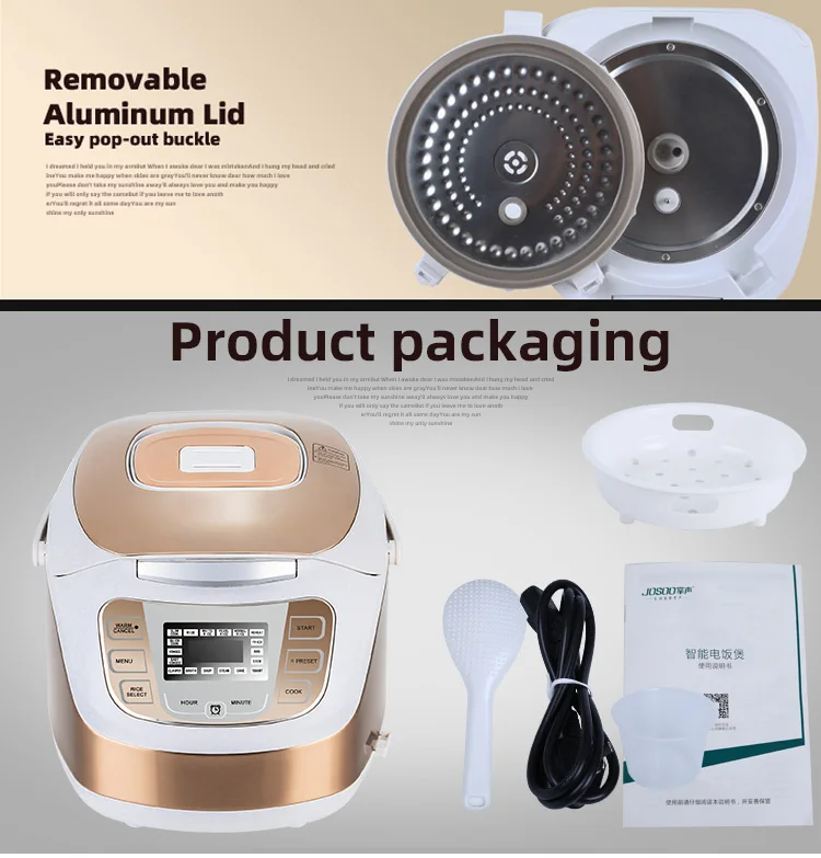 Wholesale Home Kitchen Electrical Rice Cooker 5L Low Sugar Rice Cooker Free Sample Consultation