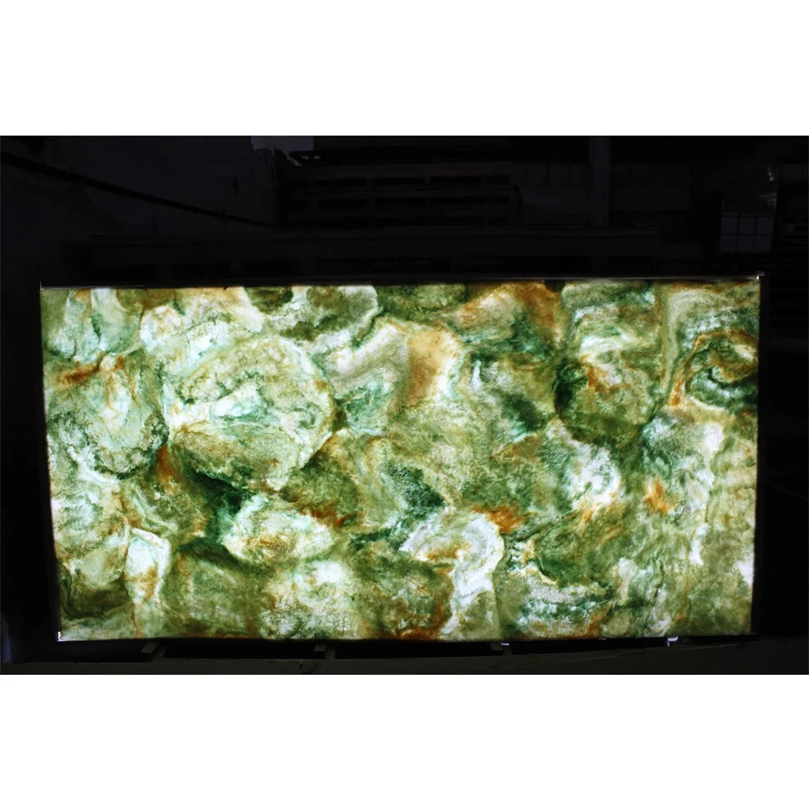 Green onyx translucent artificial stone faux alabaster sheets