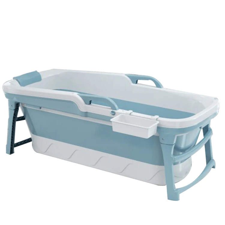 Luxury version 150CM large home free-standing portable plastic adult folding bathtub with lid