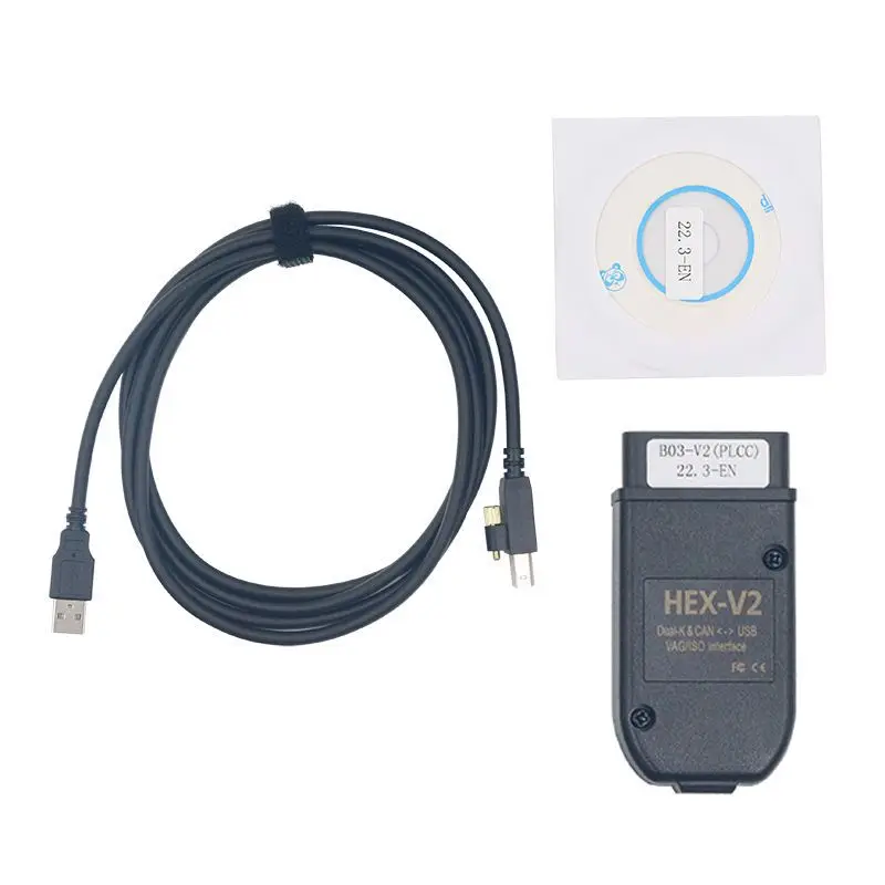 HEX-V2 USB-кабель для считывания автомобильных кодов поддержка диагностики VAG многоязычная Совместимость с Audi/VW инструмент ремонта автомобиля