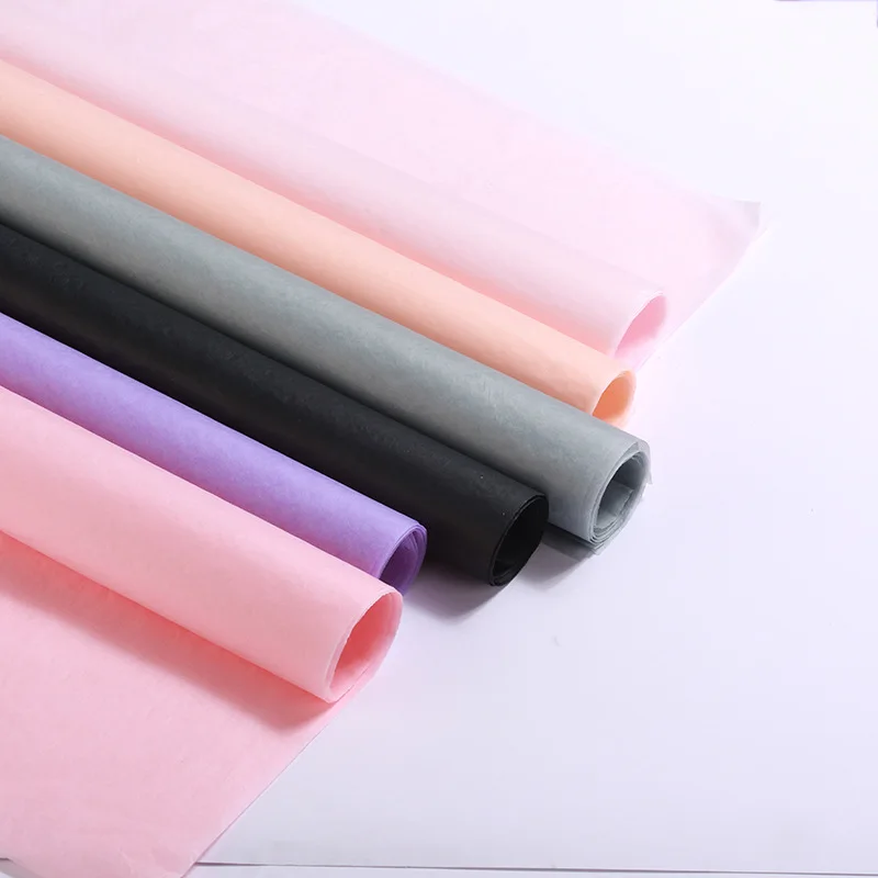 Custom 17gsm 50x70cm Gift Tissue Paper Wrap For Packaging,soft Printed Brand Logo tissue wrapping paper clothing shoes