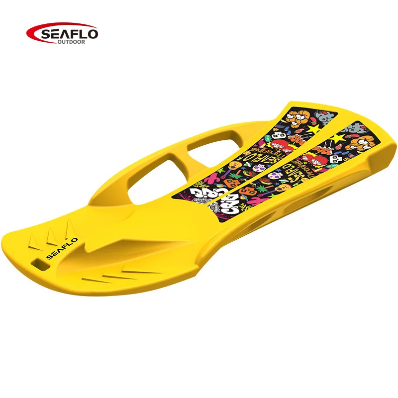 SEAFLO factory wholesale Competitive price snow sled board HDPE OEM hard plastic color sand sliding board kids snow board skiing