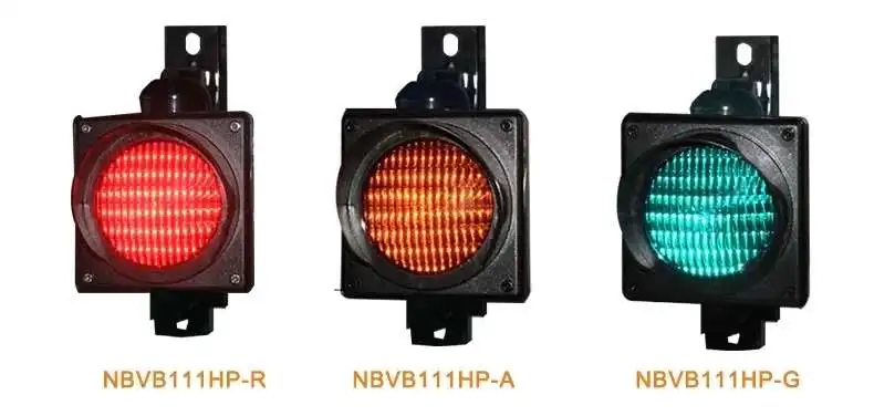 High Flux LED Traffic Lights 100MM Traffic Signal Light Red Amber And Green