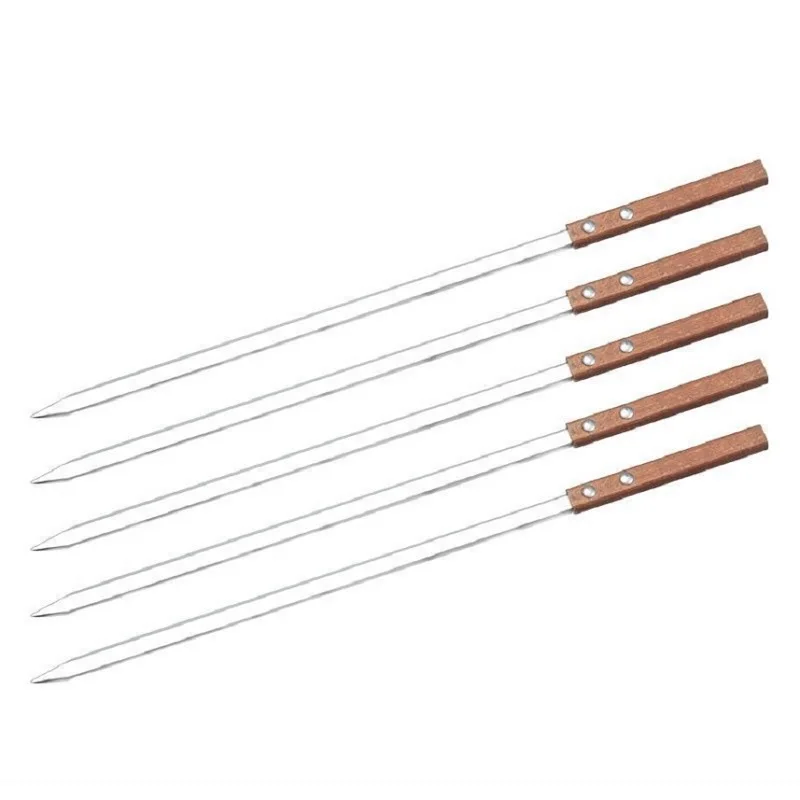 
New 2021 Kebab Skewers Stainless Steel Skewers for Home or Barbecue Shop and Camping Barbecue 