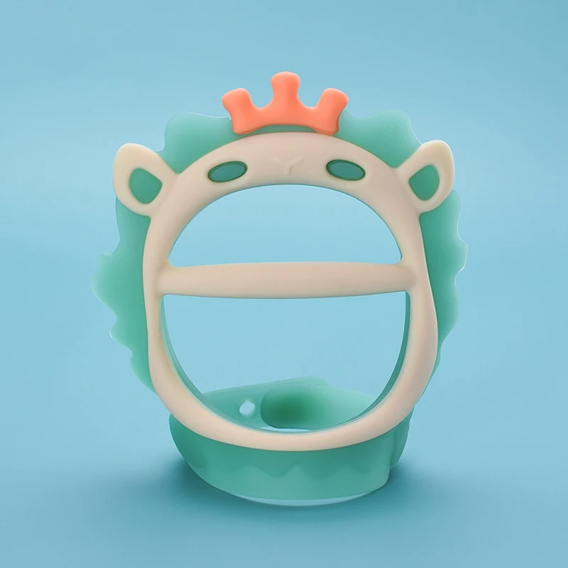 Lion Animal Teether Food Grade Silicone Baby Teether Toy Bracelet Teething Ring Silicon Teether BPA Free