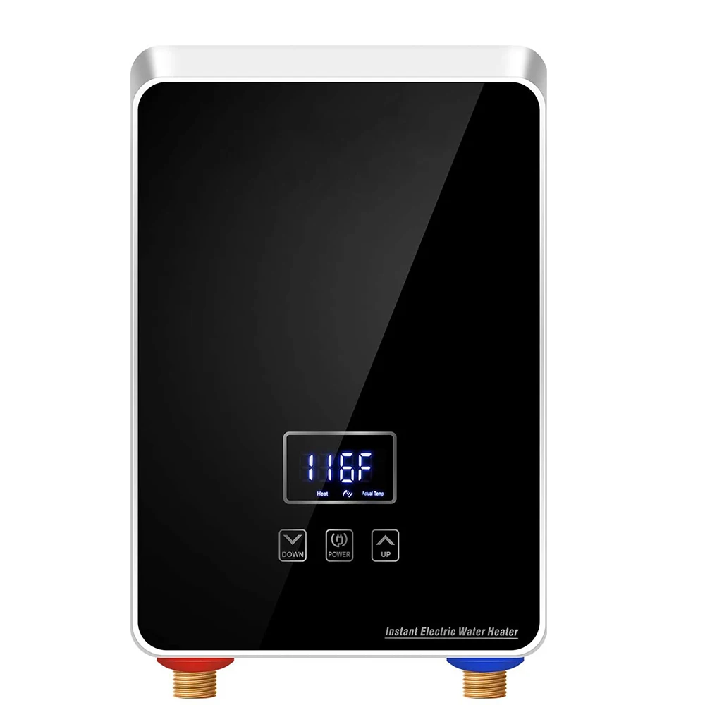 Tankless Water Heater Electric  Point-of-Use Hot Water Heater Digital Display,Electric Instant Hot Water Heater