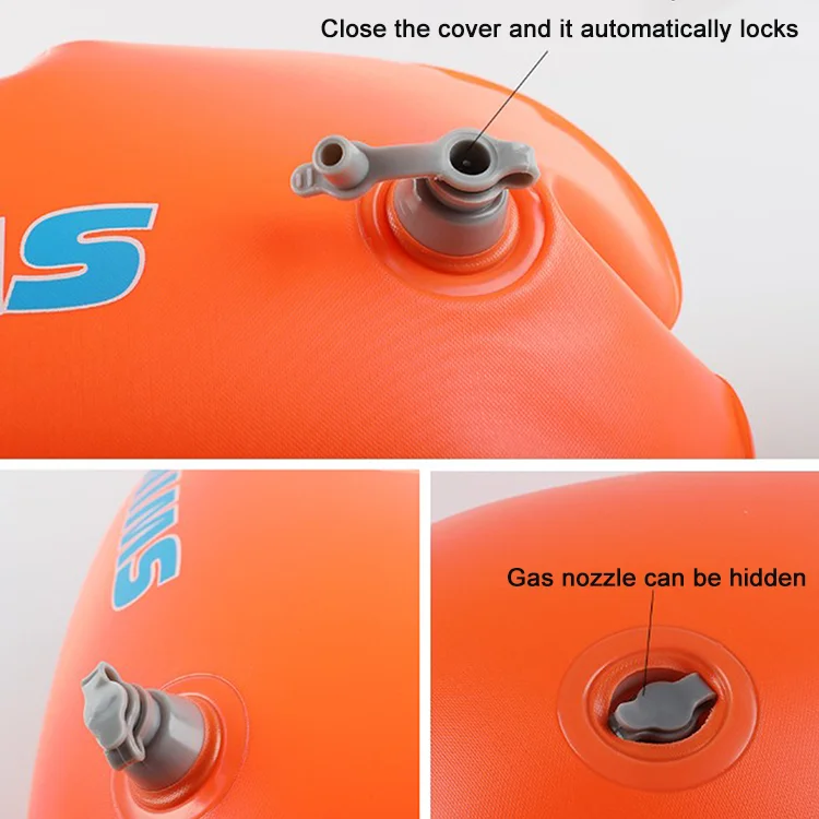PVC Dual Airbags Safety Swimming Buoy Float Air Dry Bag Inflatable Float Lifesaving Water Sport Swim Buoyancy Bag