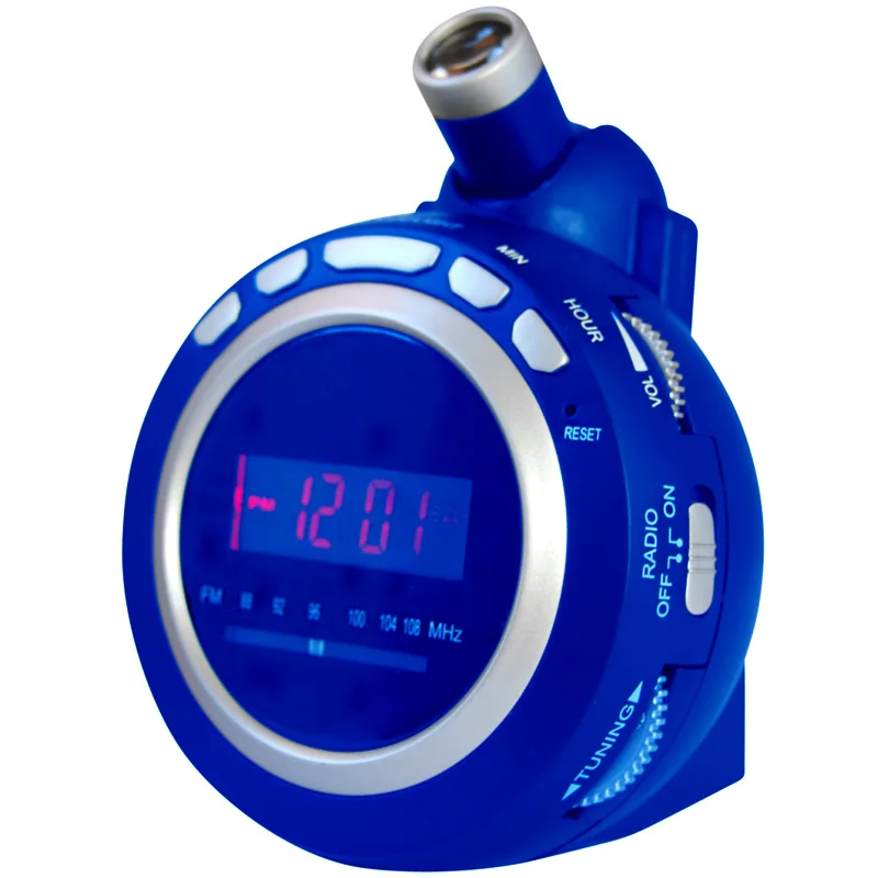 Digital Projection Alarm Clock with Rotating Ceiling Wall Projector with time display