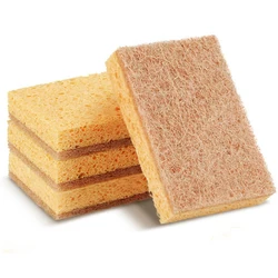 Wholesale Biodegradable Natural Cleaning Dishes Sponges High Absorbent Kitchen Sisal Cellulose Scouring Sponges Scrubber