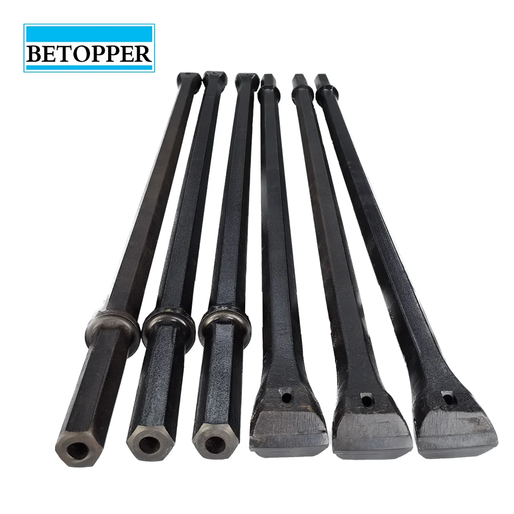 2024 Production Mining Tools H22 H25 Drill Rod 800mm-8000mm thicker carbide Integral Drill Rod bar For Mining