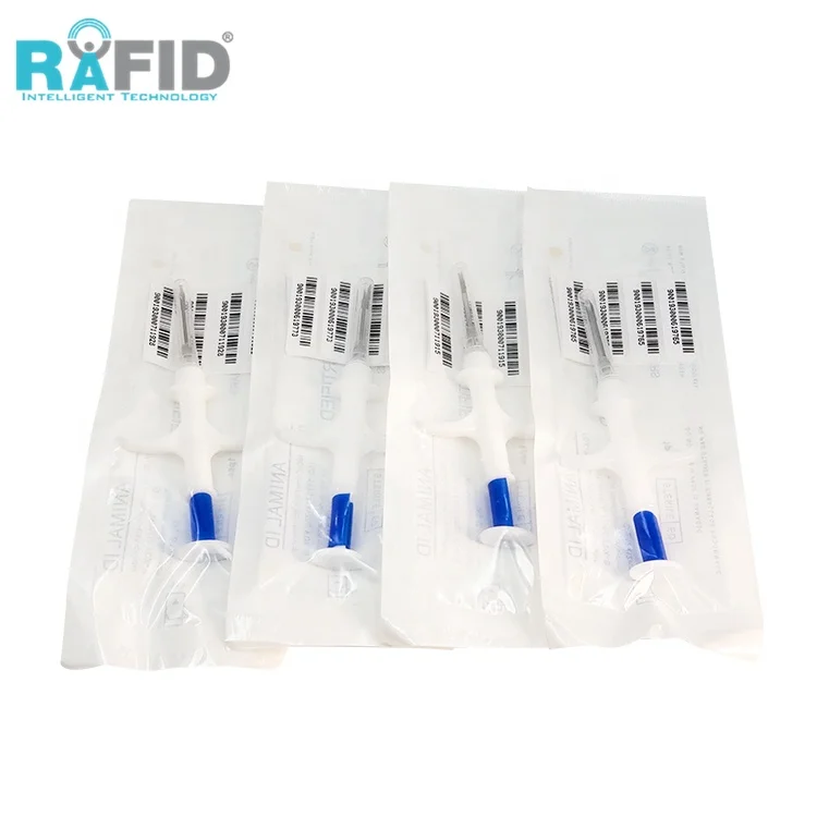RAFID Tracking Pets RFID Bioglass Tag RFID Animal Microchip RFID Syringe Transponder