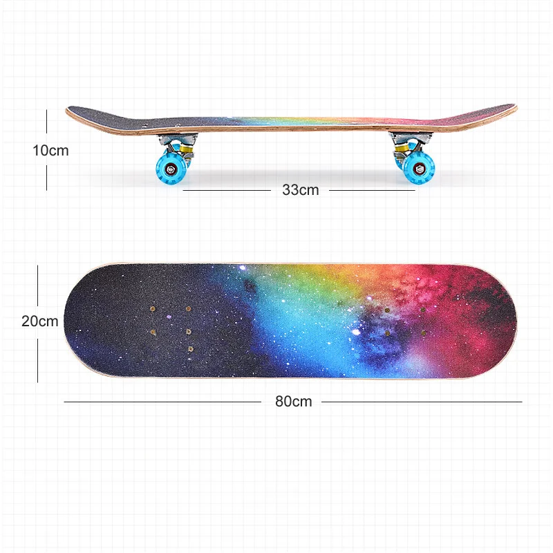 
Cheap custom electric skateboard four wheels skateboard for kids and adults 