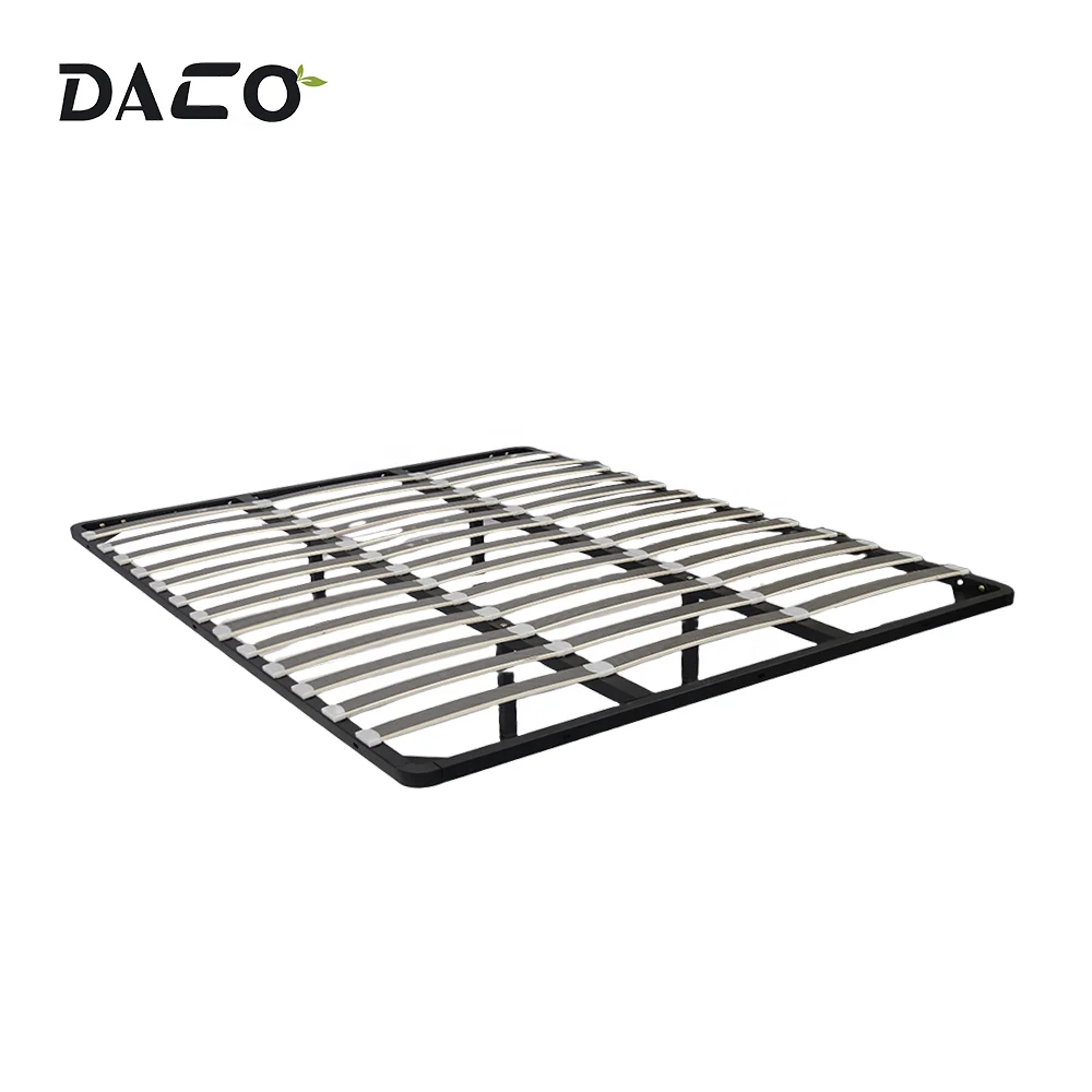 king size poplar wood slats frames Reinforced disassembled kits Metal Platform Bed Frame with bed legs