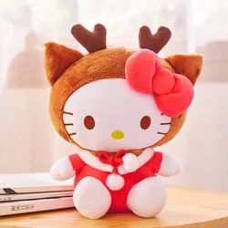 Genuine Sanrio cartoon animation plush doll Christmas elk KT cat toy Kulome plush toy