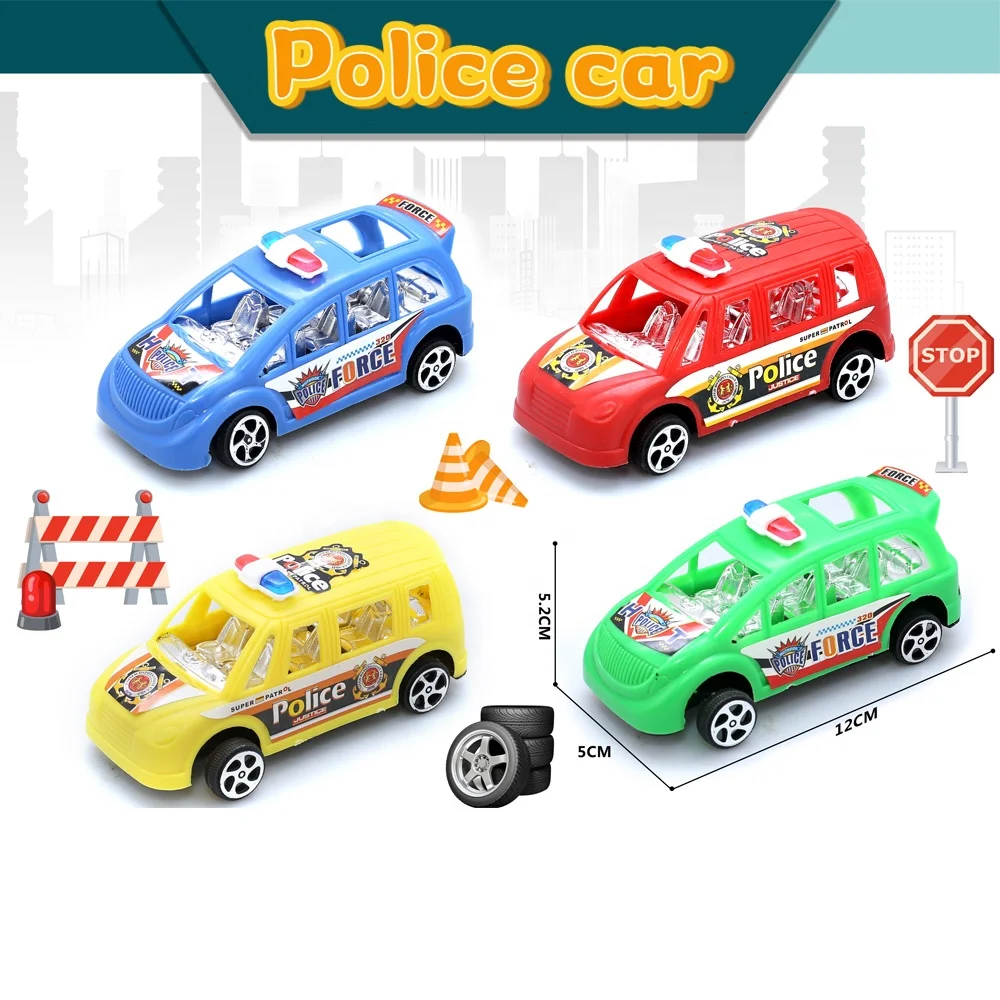 Wholesale Oem Mini plastics police Pull Back car toys