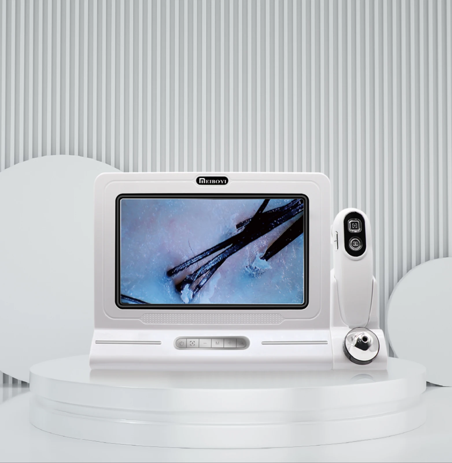 HD Digital Microscope Hair Follicle Detector Scalp Diagnostic Machine 11 Inch LCD Skin Analysis Scanner