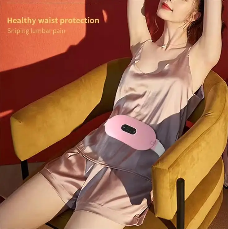 Warm belt for menstrual pain With 6Heat Levels And 6 Massage Modes For Period Pain Relief Menstrual Cramps Back Or Belly Heating