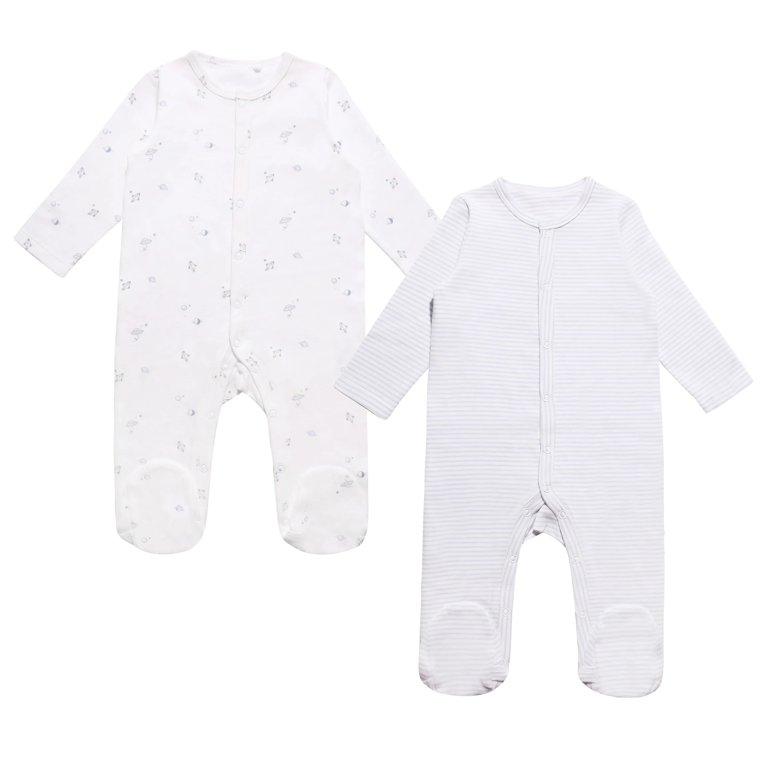 2pcs Set Bamboo Summer Short Sleeve Lightweight for Newborns Waffle Knot Design Sublimation Custom Baby Romper