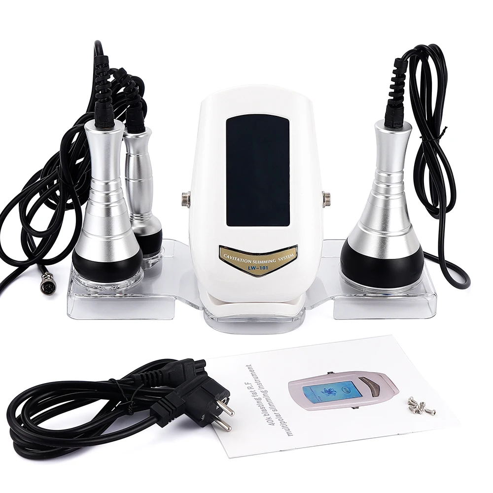 Xmas Gifts Pro Salon SPA New 3 In 1 40K Cavitation RF Ultrasonic Vacuum Suction Lipo Laser Body Slimming Massage Machine