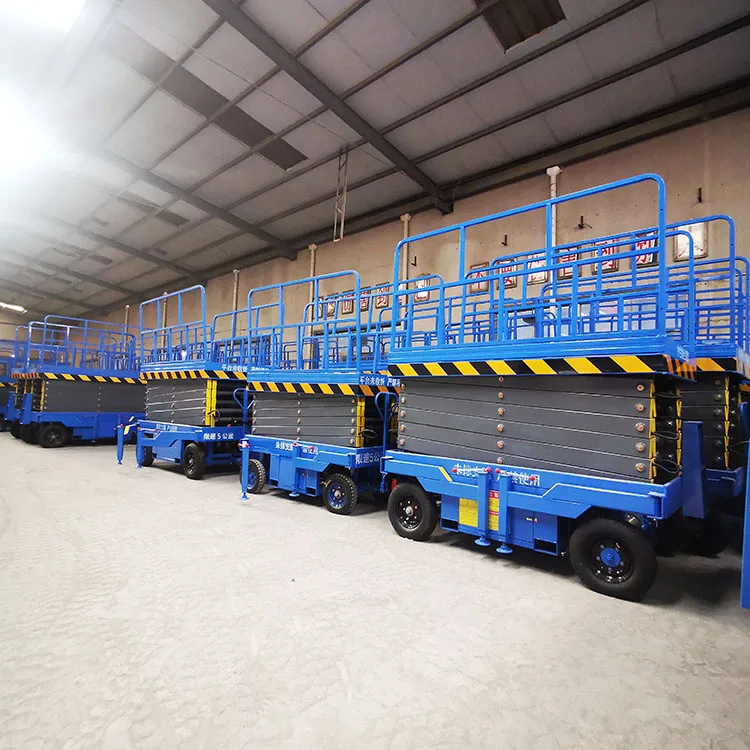 Factory Hydraulic New Mobile Scissor Lift Electric Lift Platform elevator 4-18m Manual Movable Scissor Lift
