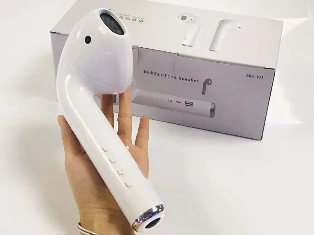 Giant headset speaker MK101 Bigger tws  earbuds speaker with Radio TF card huge earphones multifunctional speaker earbuds