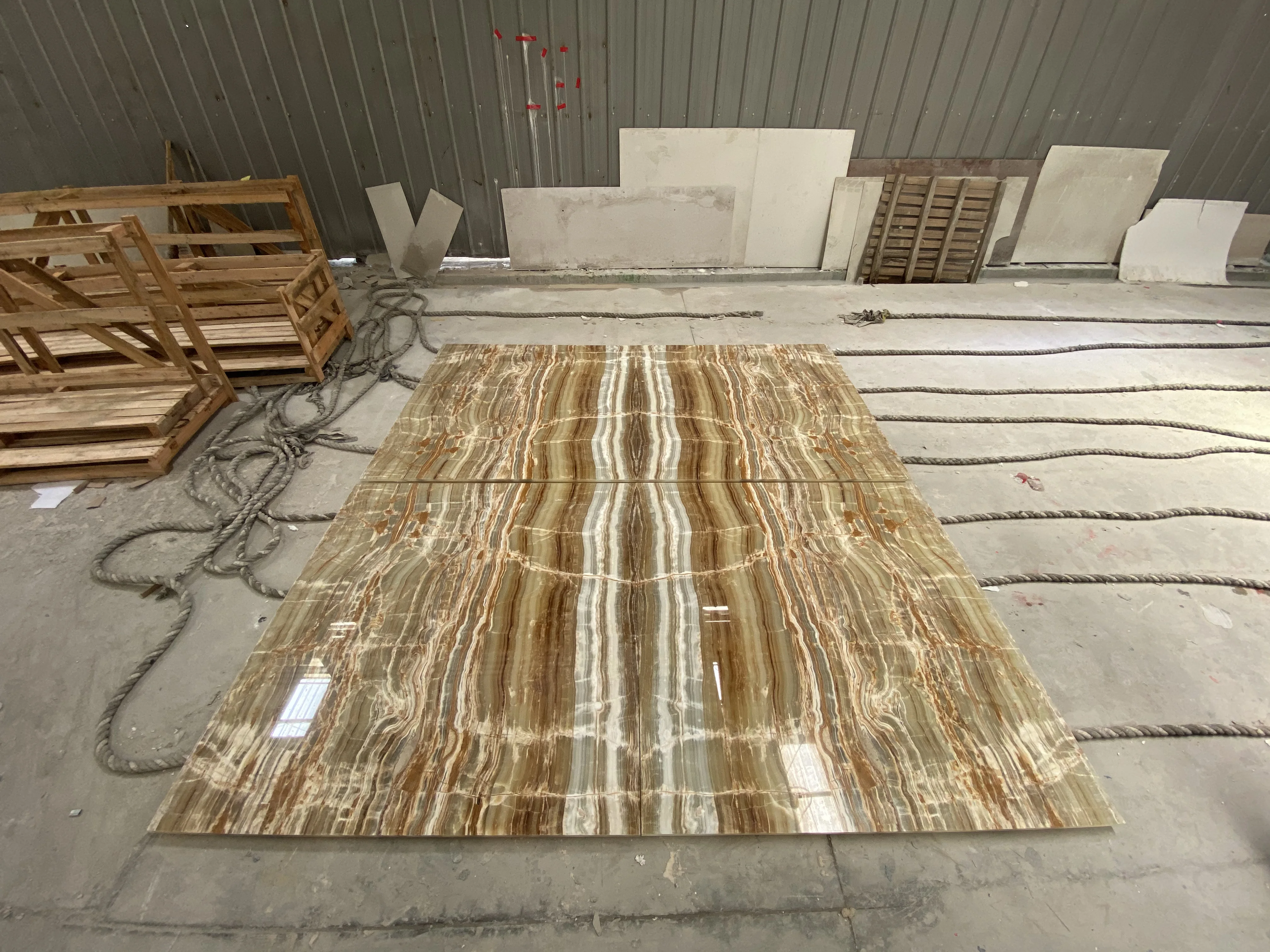 Translucent Black Sea Onyx Backlit Glass Panels For Ceiling , Bar top and surfaces