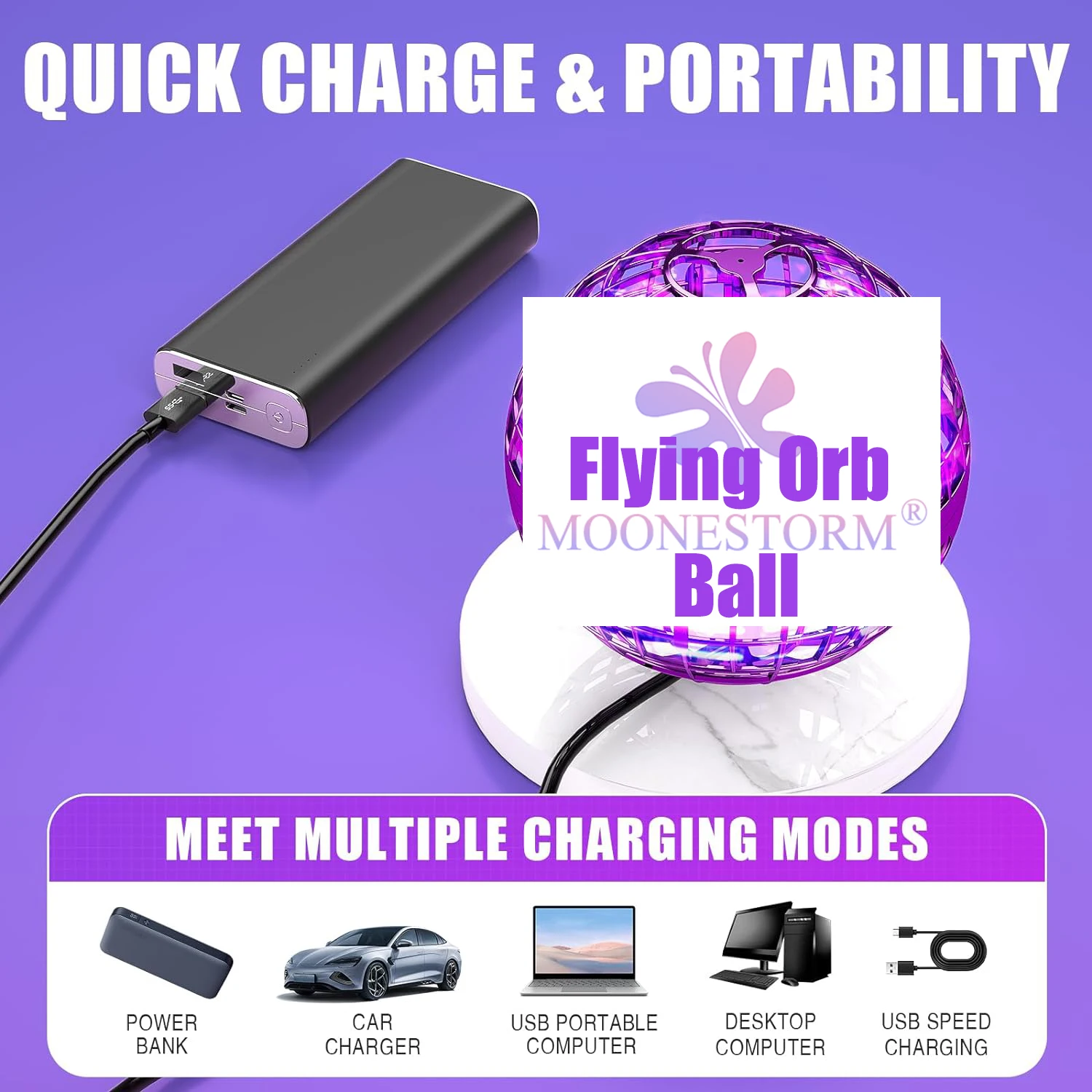 Hot Sell Flying Ball Boomerang with LED Lights 360 Degree Rotating UFO Mini Drone Toy Magic Flying Orb Ball