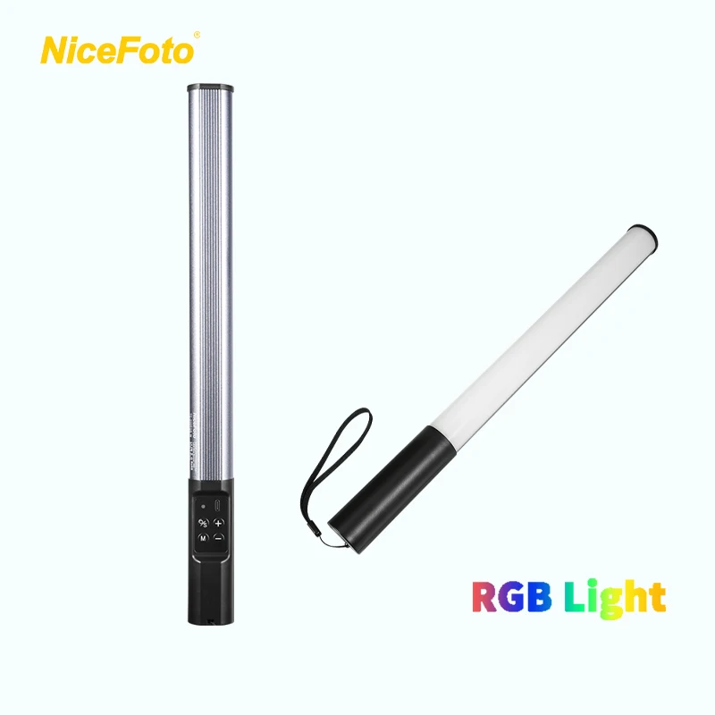 TC 209RGB 10 Вт Nicefoto ручной светодиодный светильник для фото-и видеосъемки со встроенной перезаряжаемой батареей