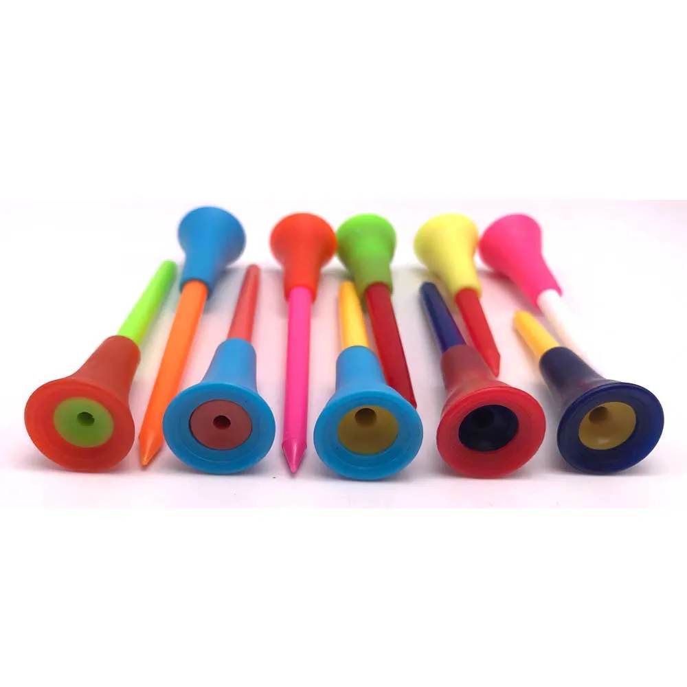 
Plastic Golf Tees Durable Rubber Cushion Top Golf Tee 
