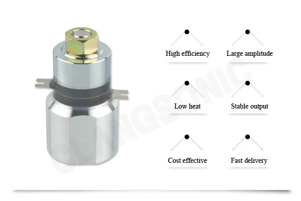 28Khz Ultrasonic piezoelectric Langevins transducer with ultrasonic generator