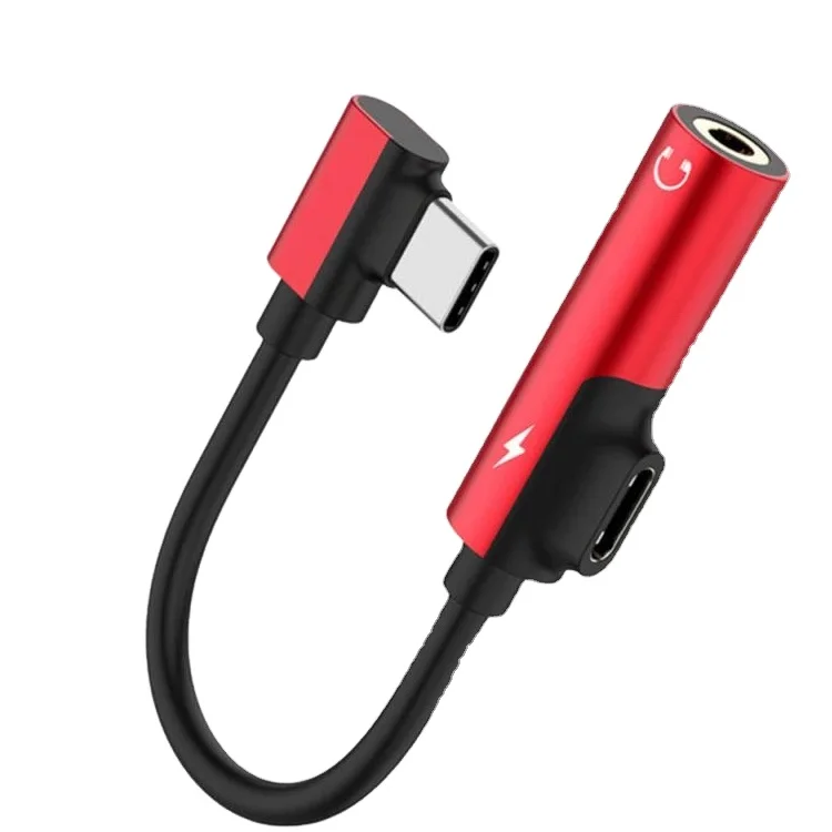 2 In 1 Type C To 3.5mm AUX Adapter USB C To 3.5 Plug Headphone Jack 3 5 Splitter Earphone Audio Convertor For Xiaomi