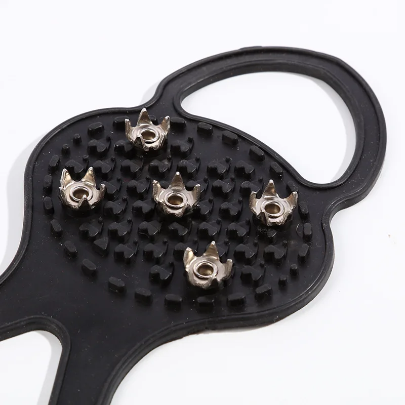 JETSHARK 5 Spikes Ice Crampons 1 Pair Silicone Crampons Climb Anti Slip Ice Claw Anti Slip Crampons For Kids Adults