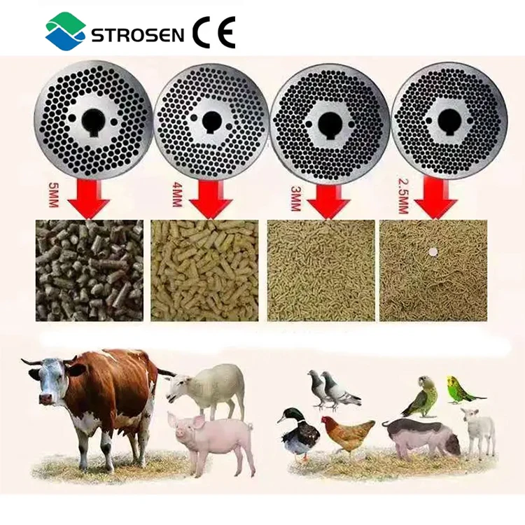 Motor Or Diesel Farming Pelletizer Household Chicken Pig Poultry Animal Feed Pellet Processing Machines Pellet mill accessories
