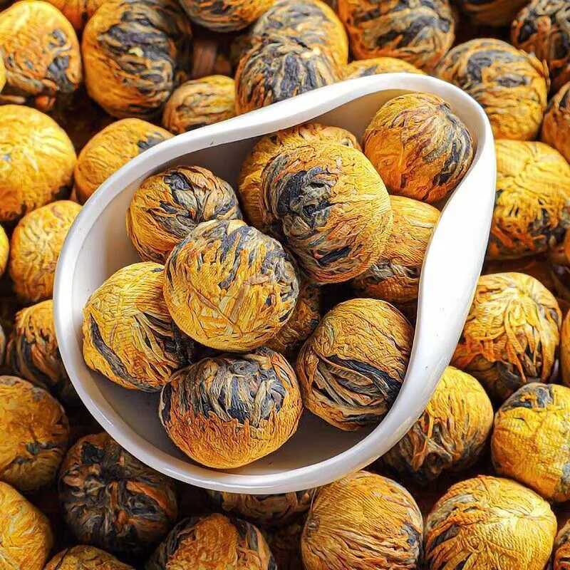 Wholesale Yunnan Fengqing Dian Kung Fu Tea Blooming Black Tea Golden Buds Honey Aroma Slimming featuring Chrysanthemum Tea