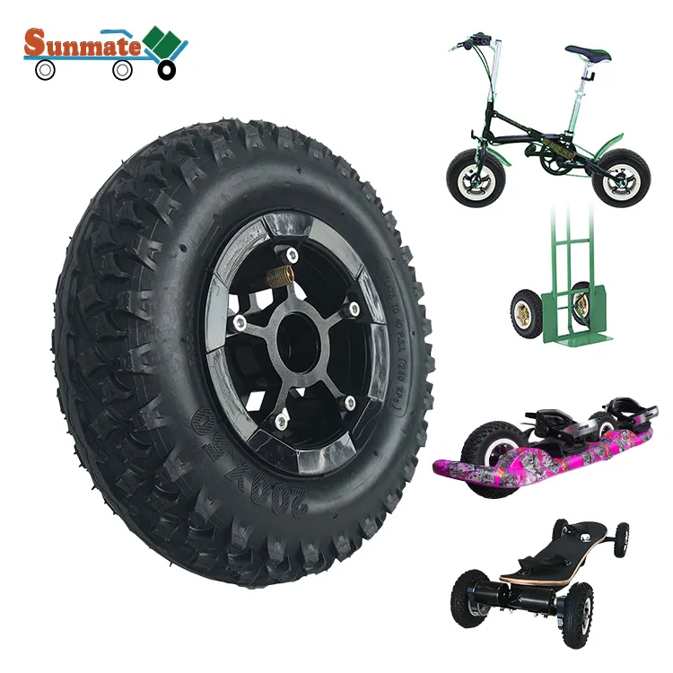 Rubber Electric Scooter Off-road Tire , Scooter Replacement Tire 175x50mm Inner Tube,  7inch E-Scooter Wheel Off-road Tyre