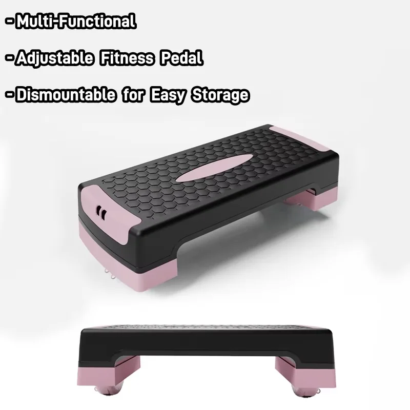 Gym Step Board Home Aerobic Yoga Platform Fitness Equipment Strength Training Stepper Step Bench Workout Exercise Set