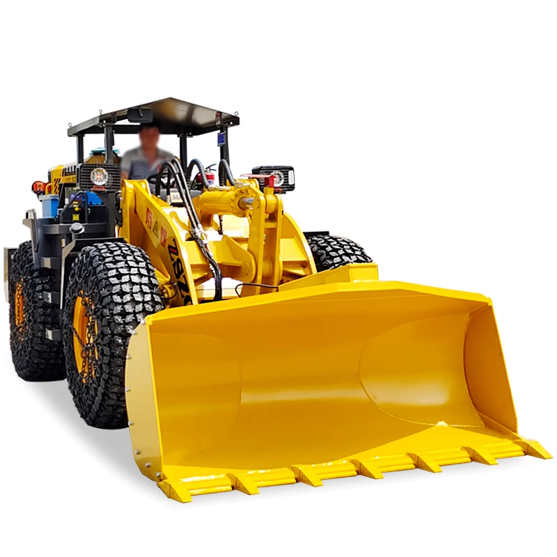 Small Mini Wheel Backhoe Loader for Mining Tunnel Mucking and Mine Loading