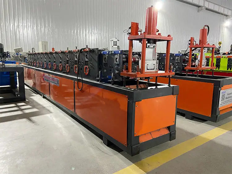 Galvanised Steel Purlins Stiffened U and C Metal Profile Roll Forming Machine