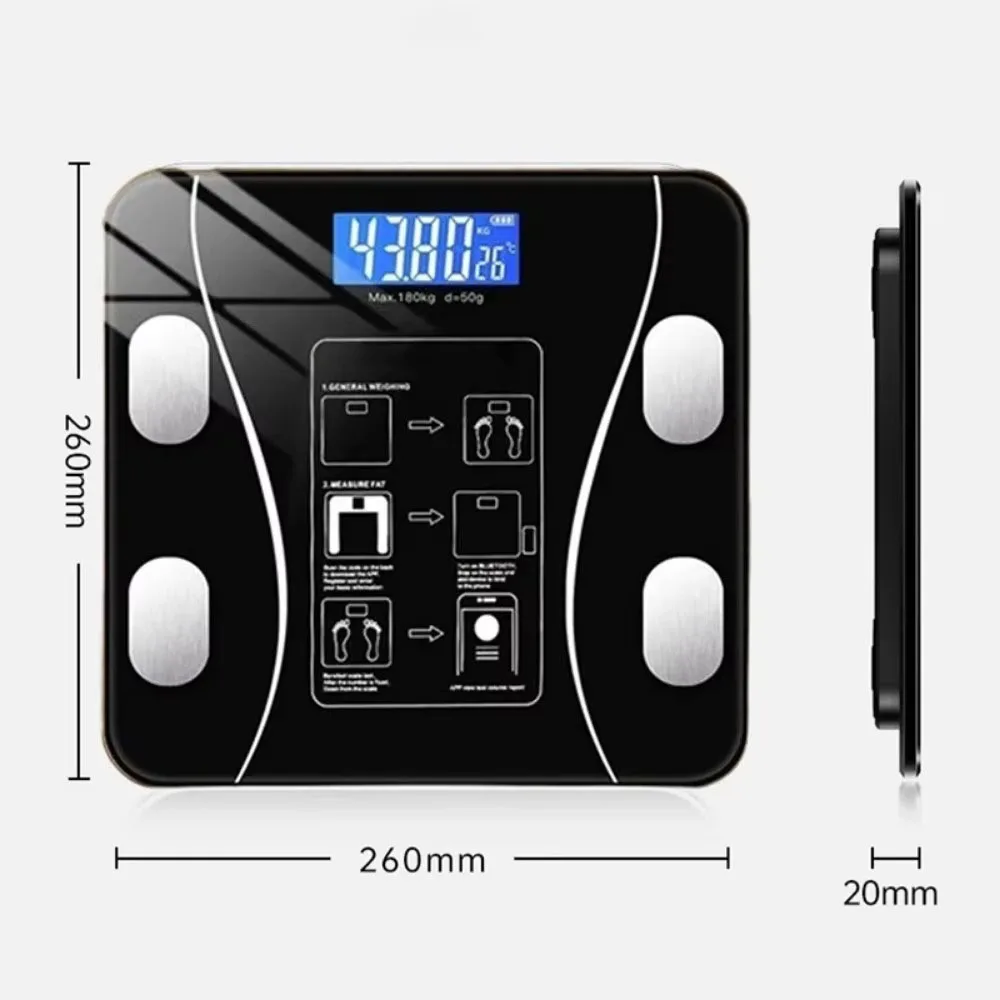 Digital APP Smart Body Fat Electronic Scale 180KG Scales Weigh Bathroom Electronic Scale