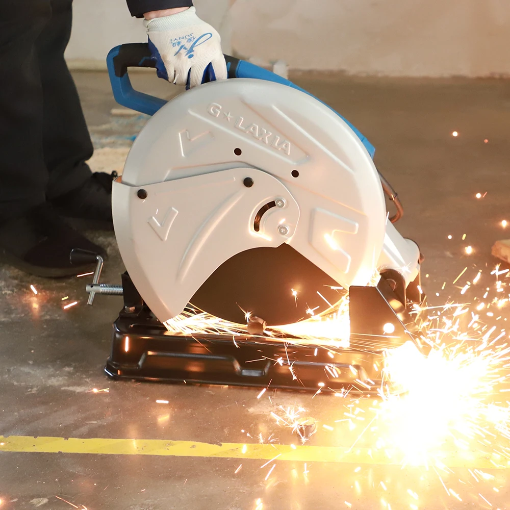 2700W 15A Electric Cut Off Saw with 355mm Disc Diameter and 155mm Max cutting capacity