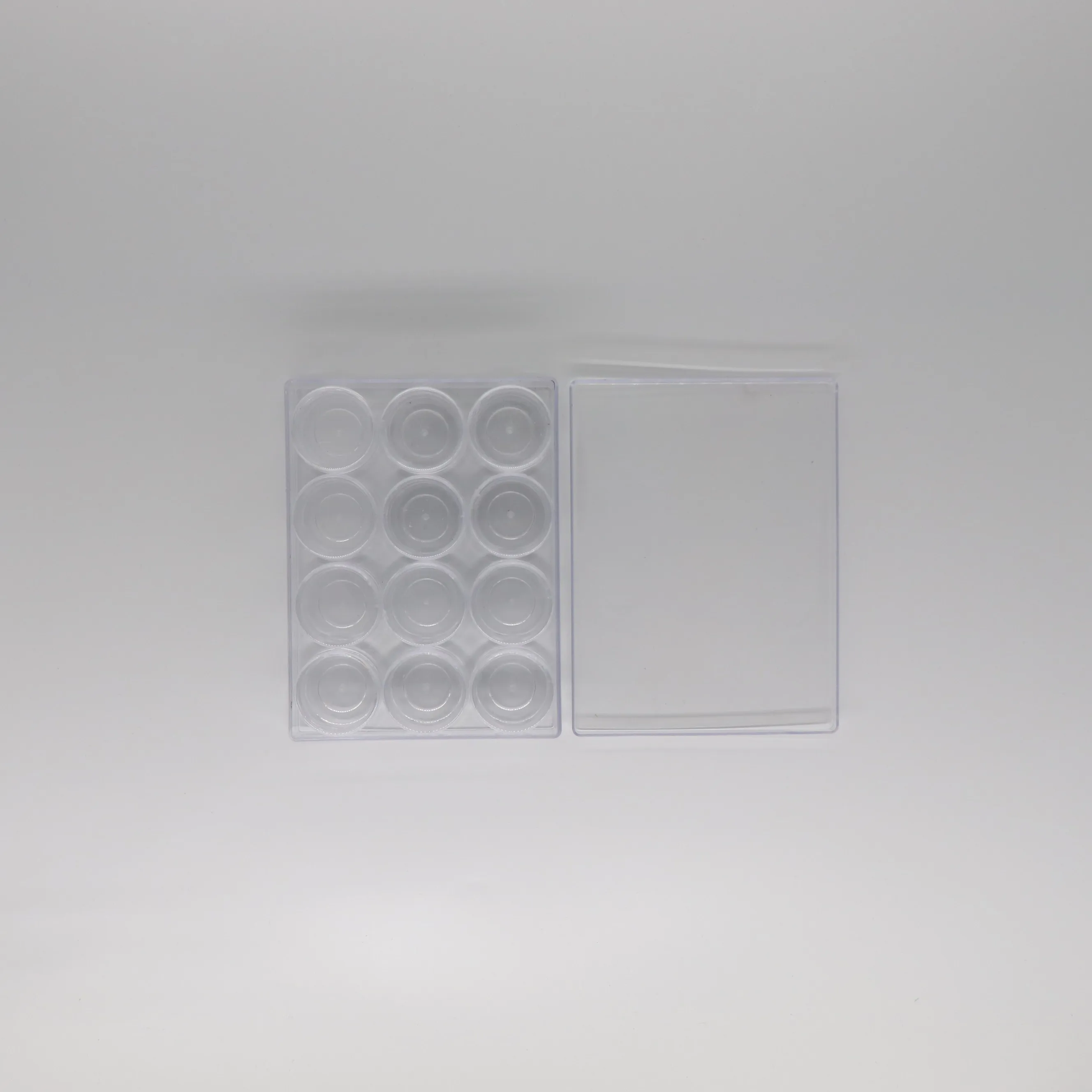 Горячий продукт 12 шт. 10 г пластиковая банка для косметики коробка для макияжа бутылки для хранения дизайна ногтей