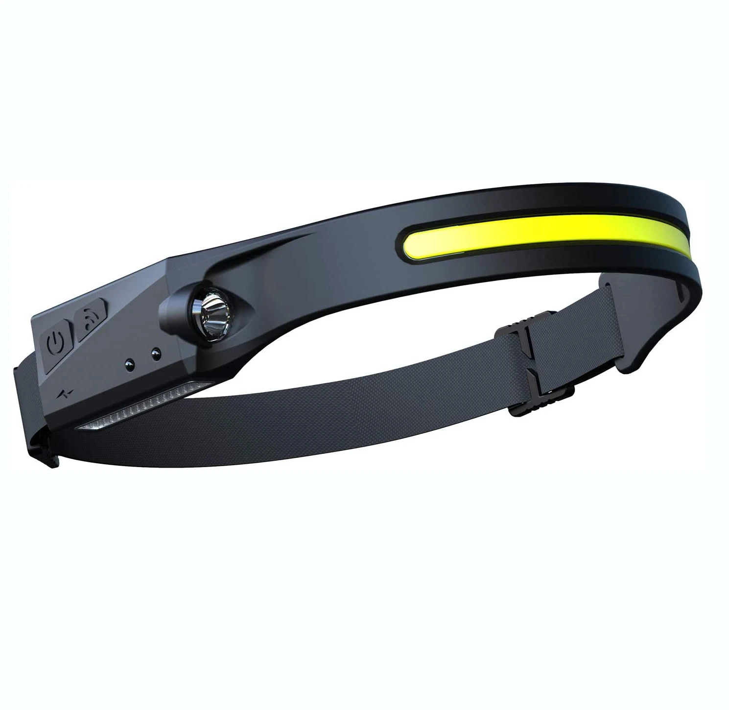 USB-C 230 degree Wide Beam Headlight Motion Sensor Head Lamp Adjustable Headband Outdoor Waterproof IPX4 Rechargeable Headlamps