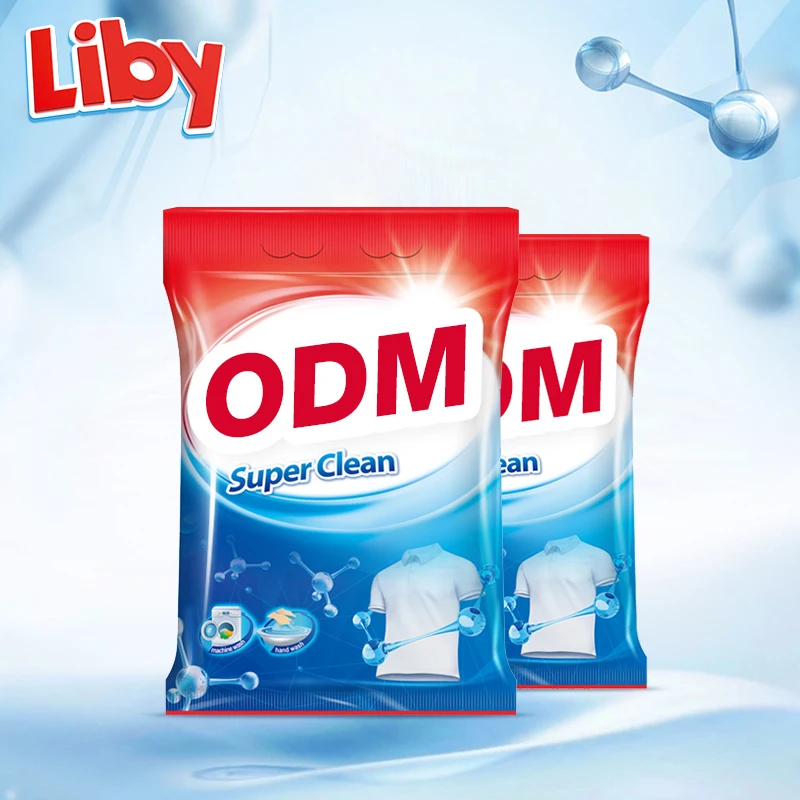 Liby Factory Wholesale Bulk factory wholesale OEM Detergent Washing Powder Cleaning Laundry Granular Detergent Soap Powder 25kg