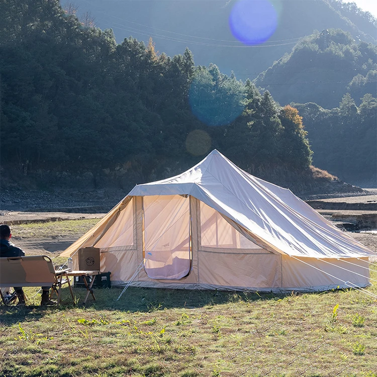 Manufacture cotton Curt  Outdoor Waterproof Portable Luxury Camping Tent  Dome Outdoor Tent Wedding party