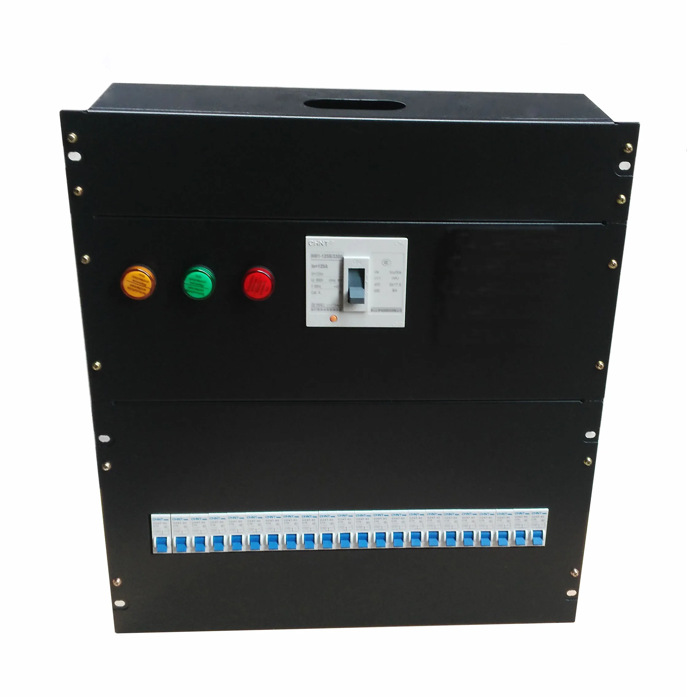 12U AC POWER DISTRIBUTION CABINET with CHNT SWITCH 380V to 220V AC electric box
