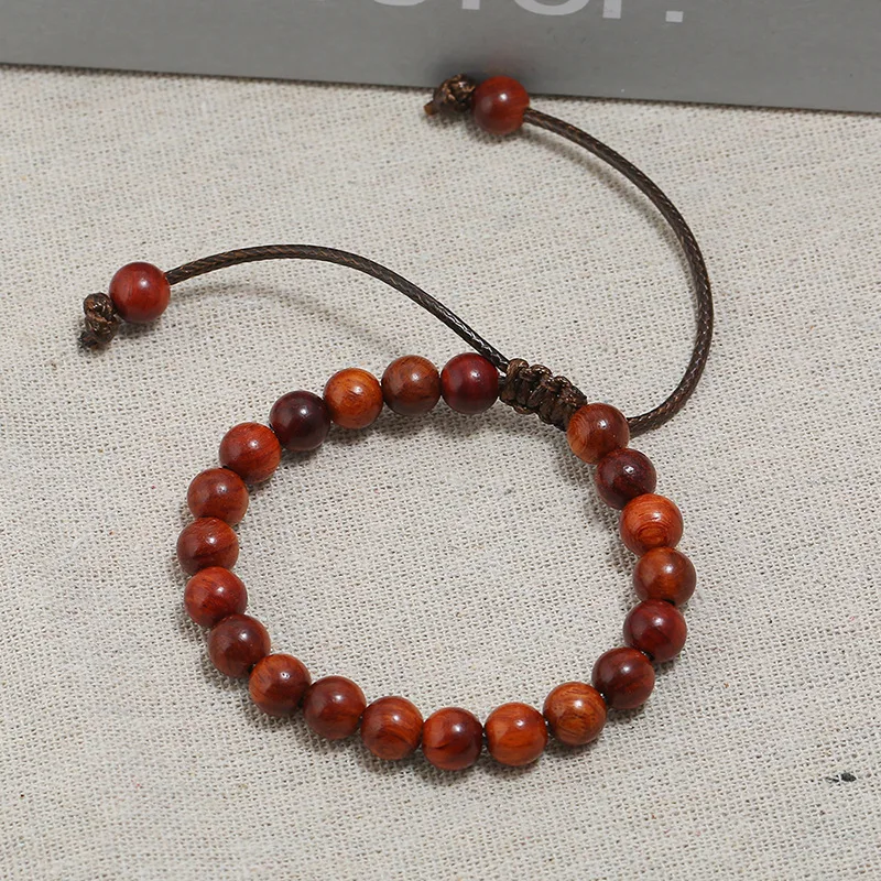 wto play hand string online Buddhist small gift lobular rosewood chicken wing wood bead bracelet