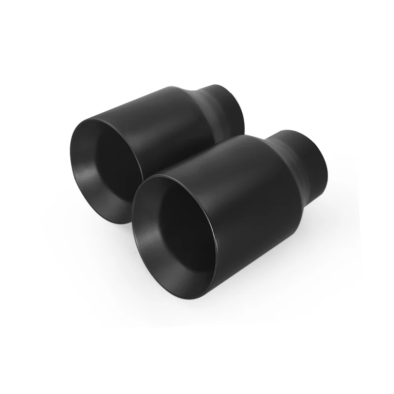 Paint Powder 4 Inch Exhaust Pipe Tip Factory Export Stainless Black Car Truck Exhaust Pipe Stainless Steel for Car Muffler 114mm