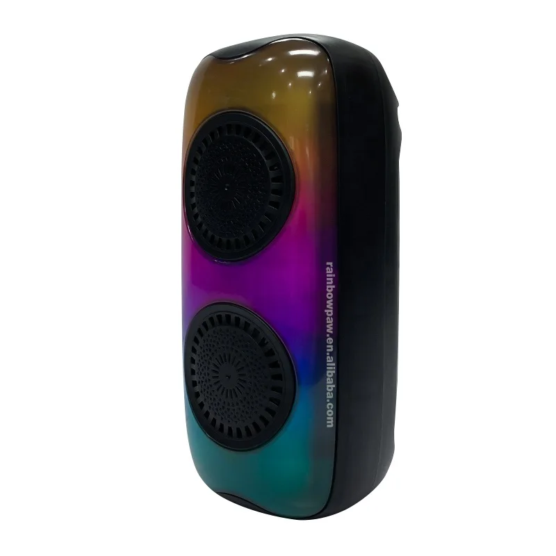 Kts original factory dual 3 Inch portable bt wireless speaker ktx-1475 home party rgb light mp3 music player for tws tf usb fm